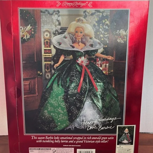 1995 Happy Holidays Barbie MIB - Picture 5 of 16